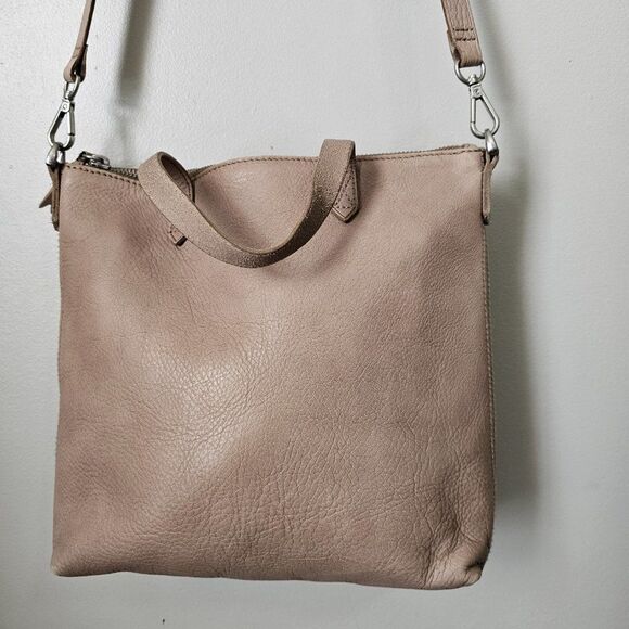 EUC MADEWELL ZIP TOP TRANSPORT TAN GENUINE LEATHER CROSSBODY BAG - Picture 8 of 16